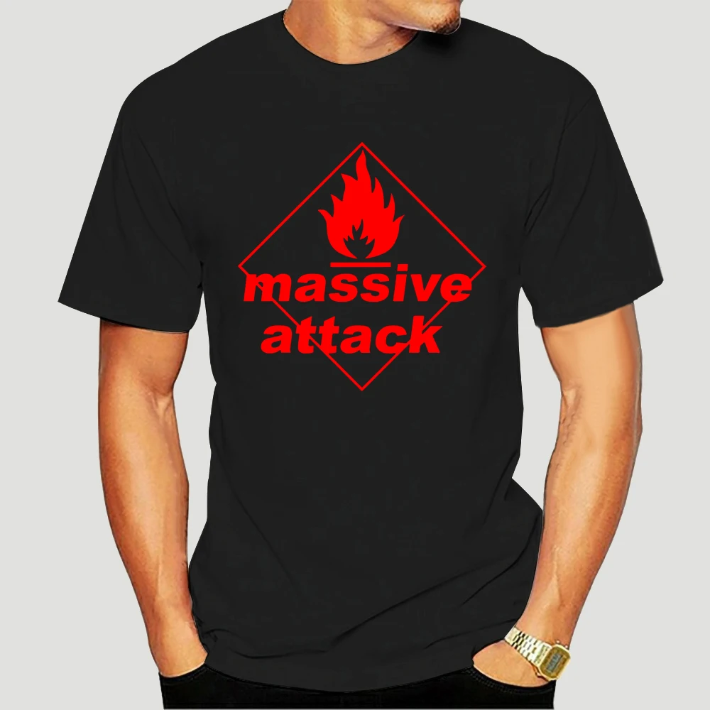 

Massive Attack T Shirt Men Tops New Fashion Short Sleeve Tees Mans Tshirt male black t-shirt cotton teeshirt men tops 2988X