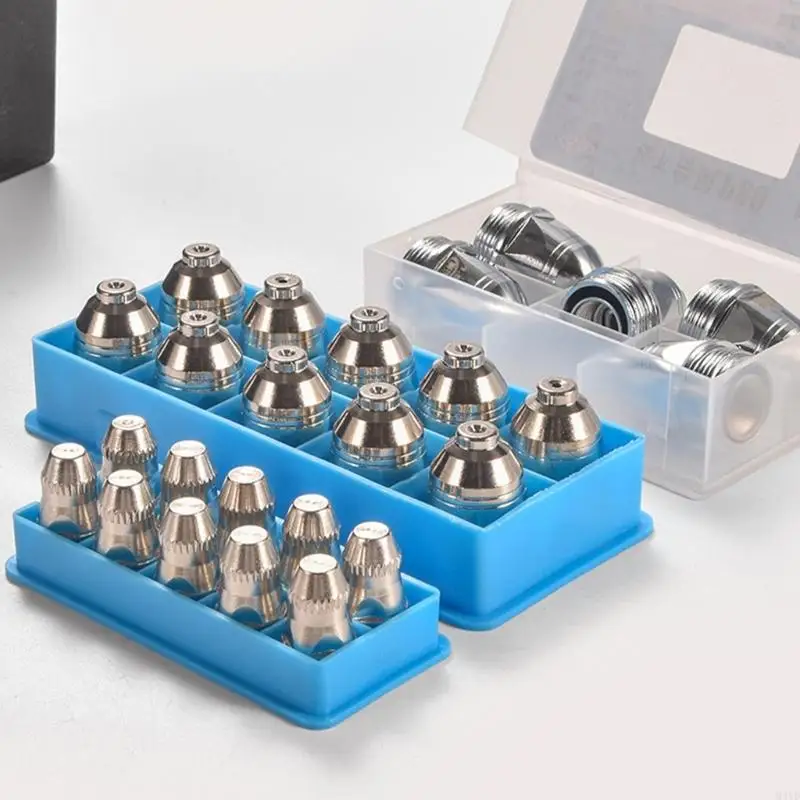 

1Box/10set P80 Plasma Electrode 1.1/1.3/1.5/1.7mm Nozzle Copper Cuttings Nozzle M4YD