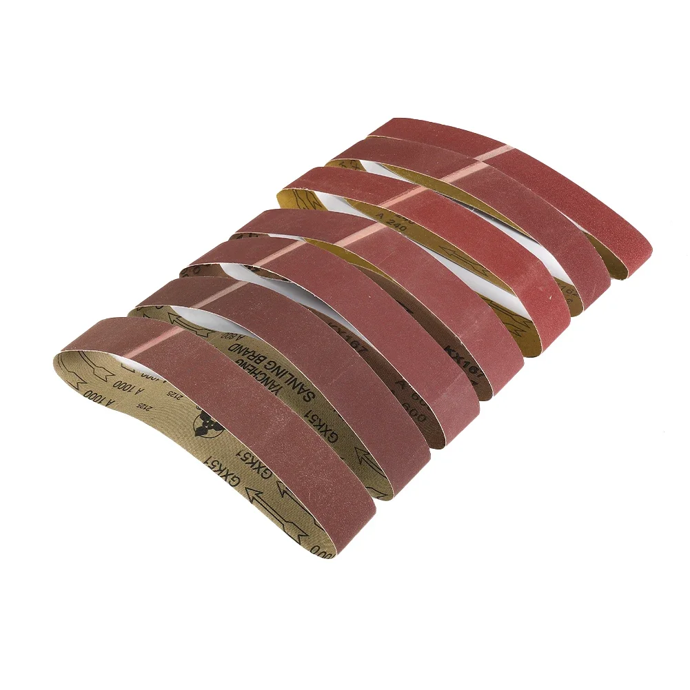 

50x686mm Sanding Belt Aluminum Oxide Detailing Finishing Grinding Parts Polishing Reddish Brown Sander Supplies Tool