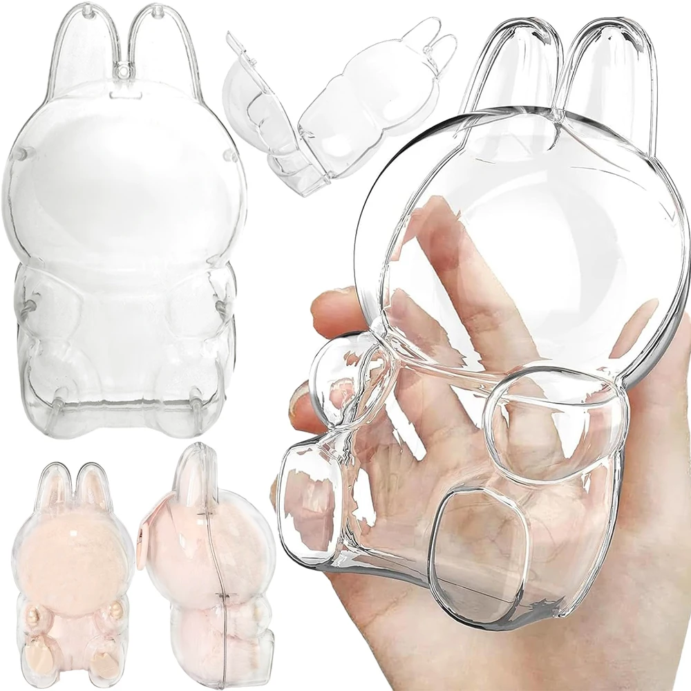 

2025 Transparent Dolls Case Dust Proof Case Elf Doll Cover Storage Box Christmas New Year Gift Doll Accessories Decor Display