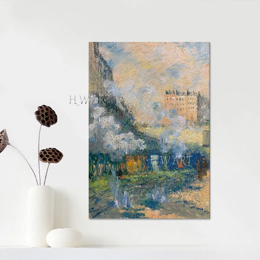 Canvas Landscape Hand Drawing, Unframed, Figure Pictures of Abstract Painting, Modern Home Goods Artwork, Wall Art, Hot Sale