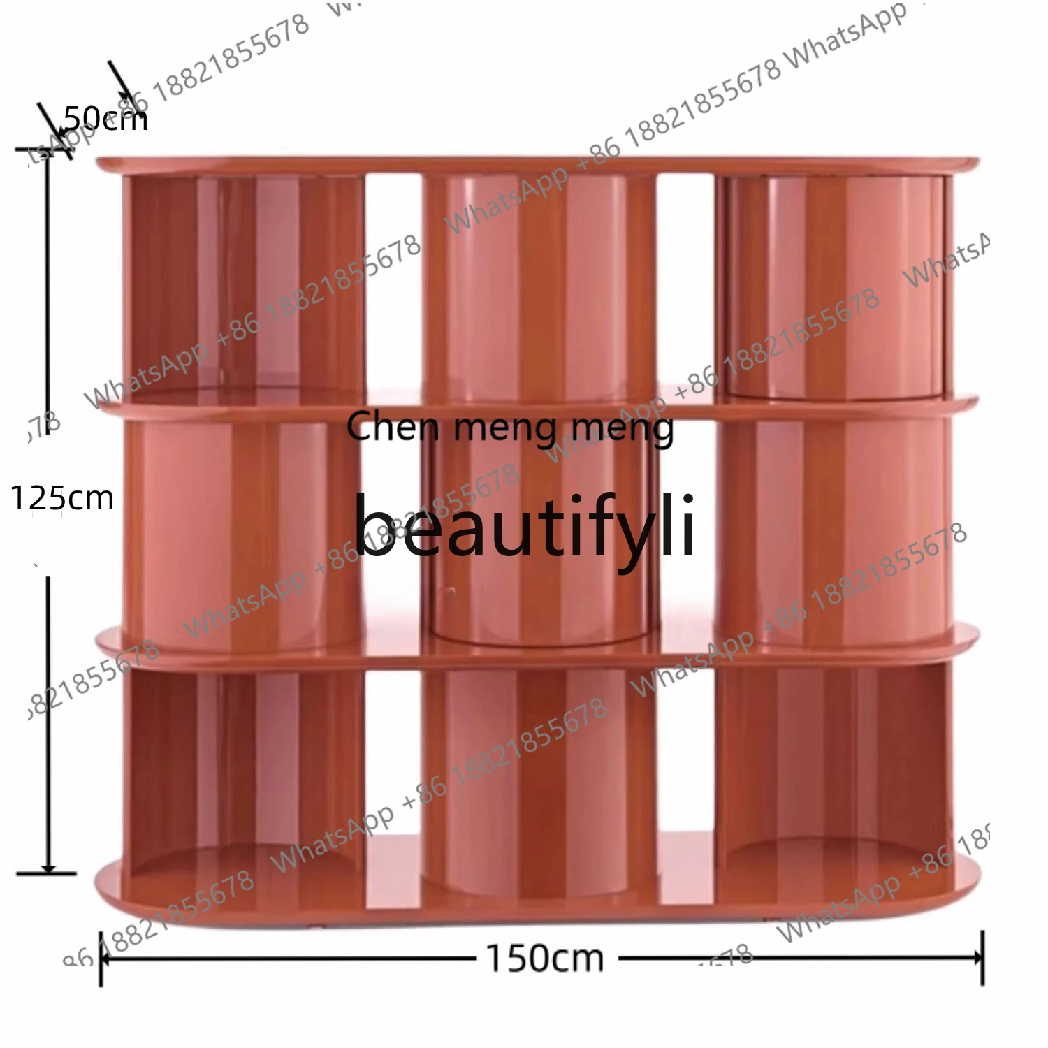 X Solid Wood Bookcase Modern Minimalist Floor-standing Storage Rack Decorative Rack Study Room Partition Cabinet