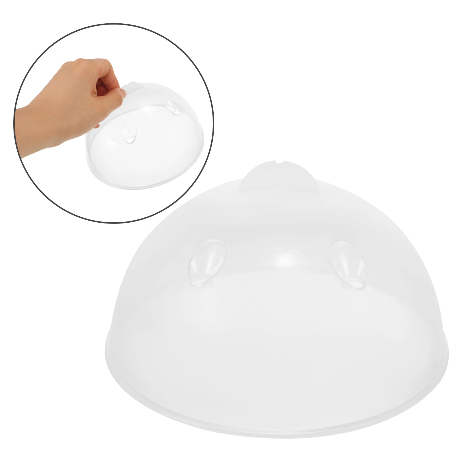 Egg Steamer Lid Clear Round Cover 15cm Plastic Cooker Lids Reusable Heat Resistant Easy Clean Multipurpose Replacement
