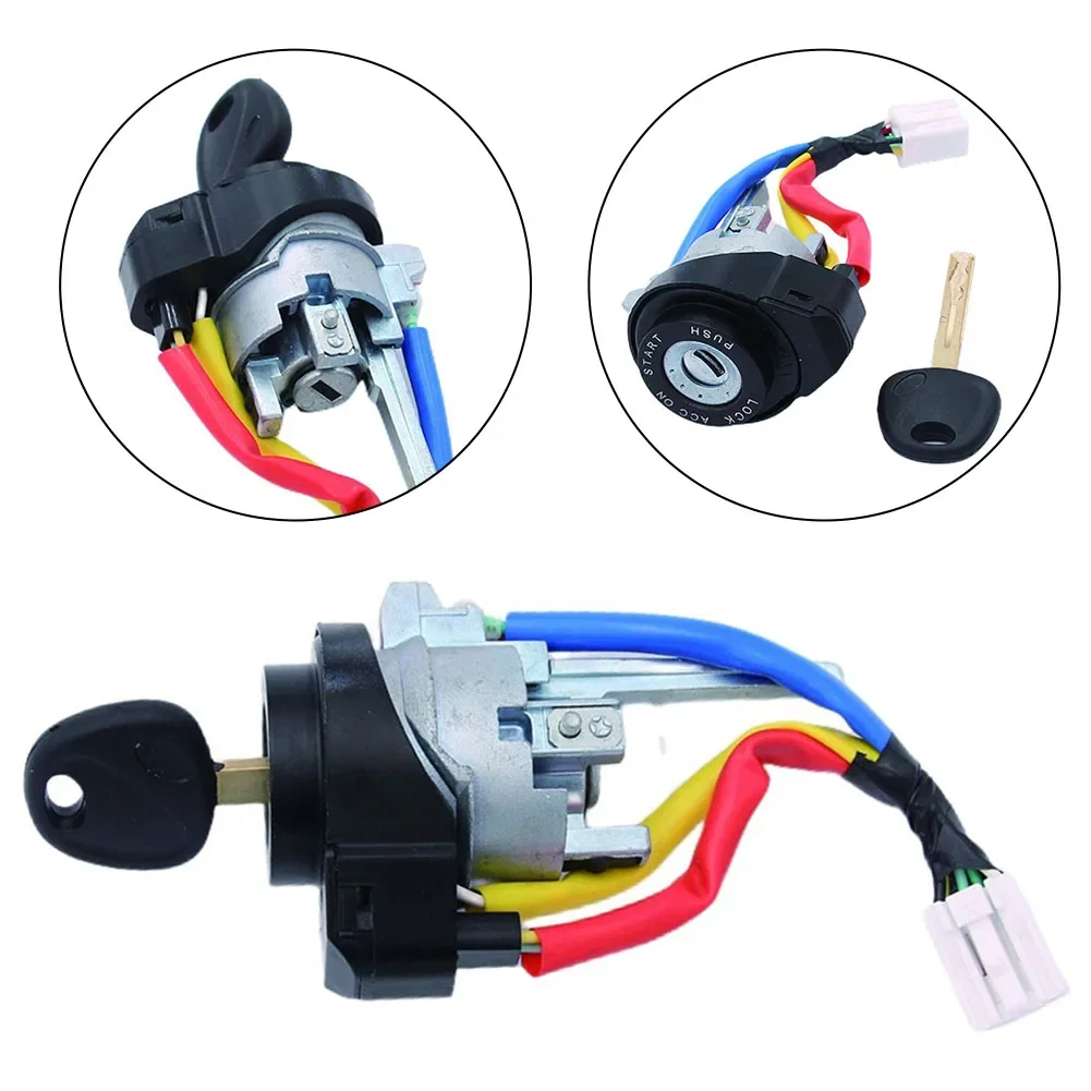 

Car Start Ignition Lock Cylinder Key 81900-3SA00 12V For Hyundai For Sonata 2011-2014 Ignition Lock Cylinder 2 Keys ABS Black
