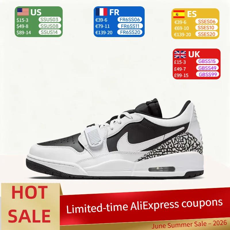 Nike Jordan Legacy 312 Retro, Zapatillas de Baloncesto Casuales de Caña Alta, Duraderas, Cómodas y con Buen Soporte, Unisex, Negro/Blanco CD7069-111