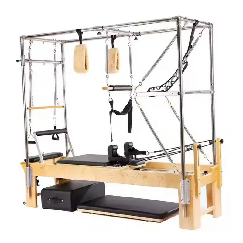 Pilates Wood Three in One Reformer to Body Coordination Wood Pilates Cadillac Bed for Sale