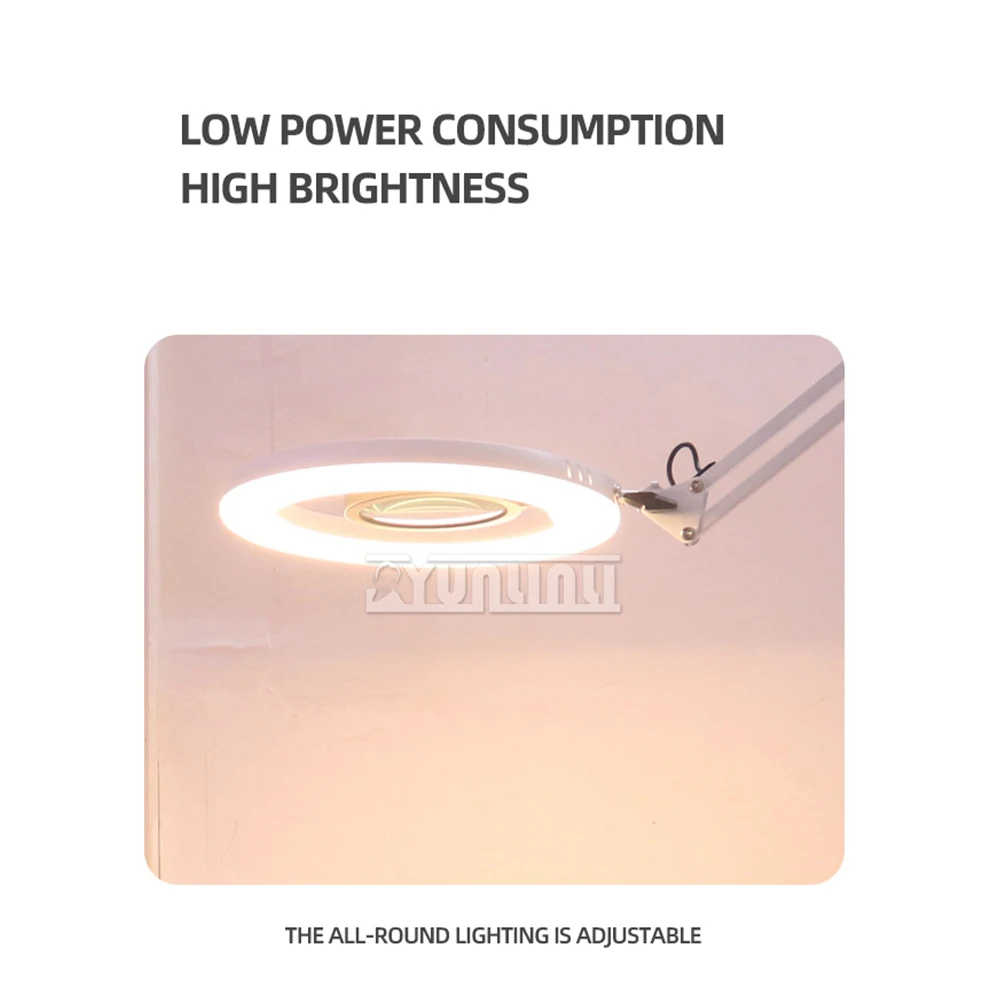 Yunlin Li Cold Light Beauty Lamp, Embroidery Lamp Nail Tattoo Eyebrow Tattoo Eyelashes Shadowless Lamp Folding Floor Lamp