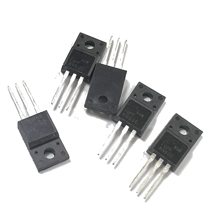 Transistor do N-canal do MOSFET, FQPF8N60C, 8N60C, 8N60, 600V, 8A, TO-220F, novo, original, 5 PCes