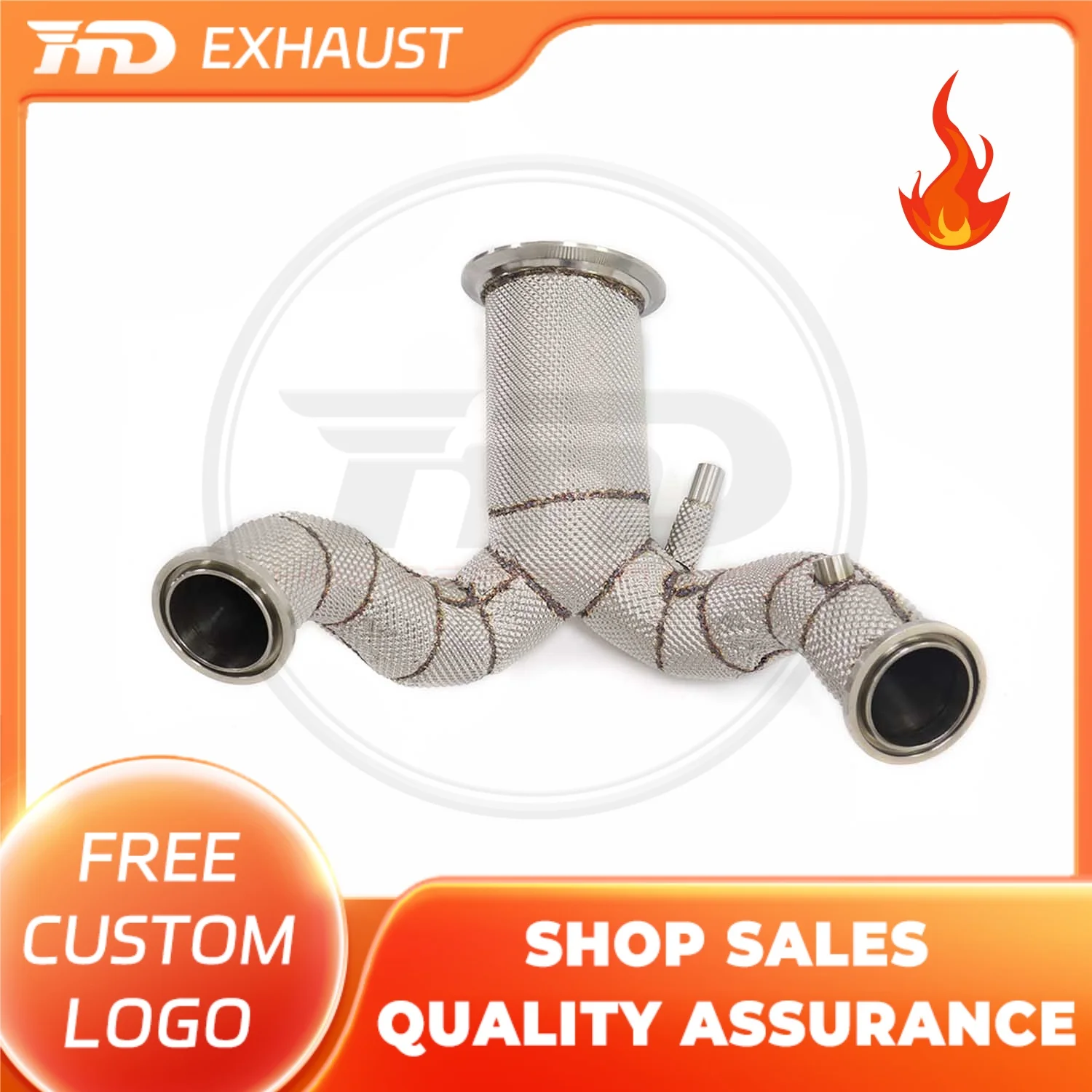

HMD Exclusive customization stainless steel downpipe For Porsche cayenne 9Y0 3.0T 2024+ car exhaust pipe