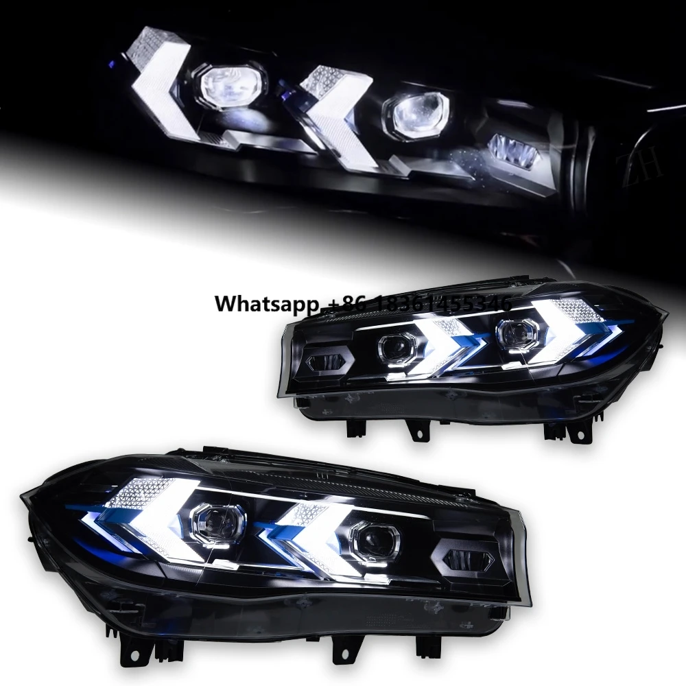

AKD Car Lights for X5 LED Headlight Projector Lens 2014-2018 F15 F16 LED DRL X6 Head Lamp Signal Automotive Accessories