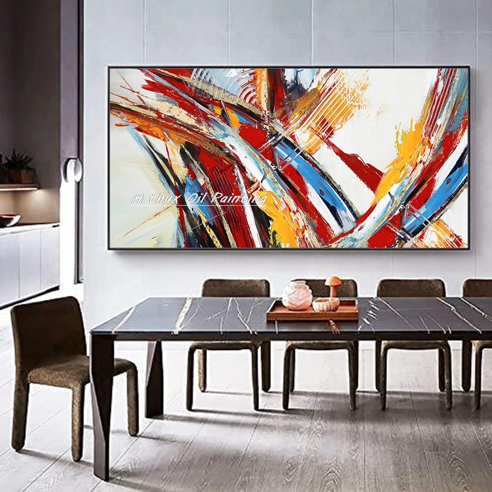 

Arthyx,100% Handpainted Texture Abstract Oil Painting On Canvas,Modern Art Poster,Large Wall Picture,Living Room Home Decoration