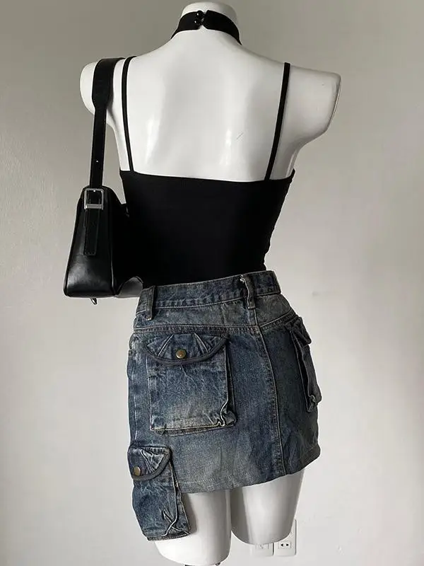 فستان صيفي نسائي جديد بتصميم عصري وأنيق مع حزام أسود وياقة معلقة #4