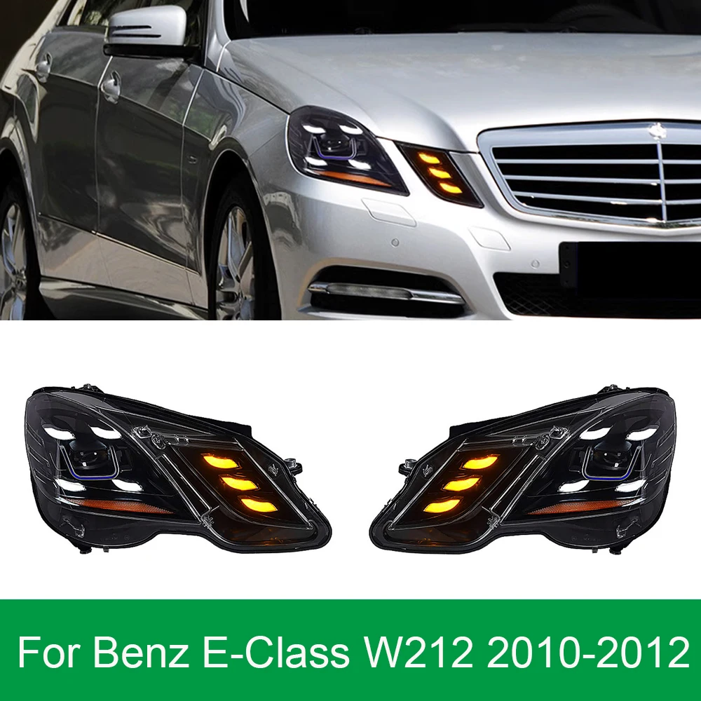 

Headlight for Benz E-Class W212 2009-2013 Head Lamps W212 LED DRL Angel Eyes Car Work Projector Vehicle Head Light Assembly