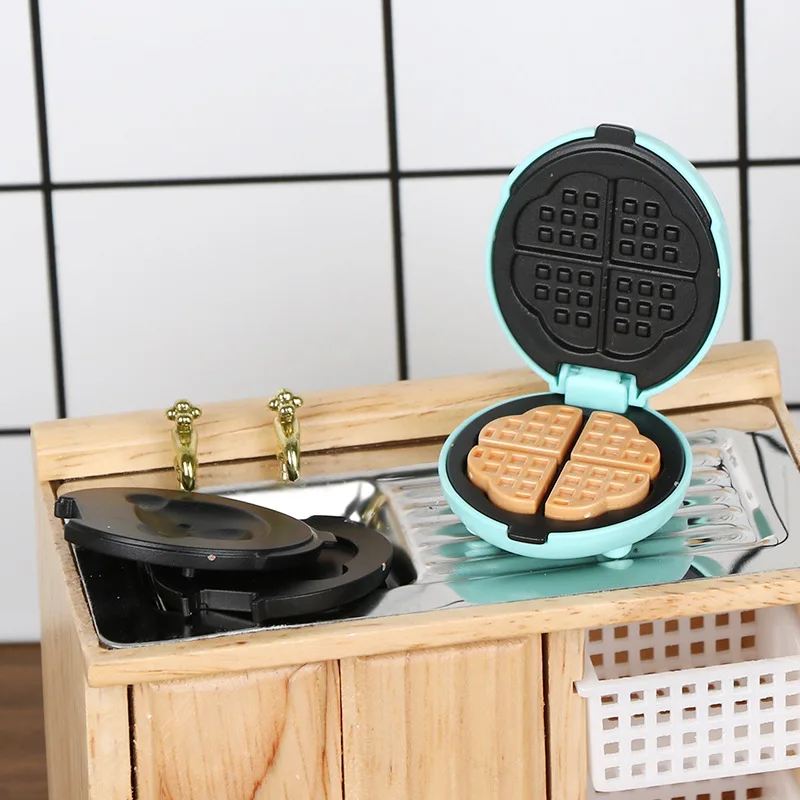 1set 1/6 Scale Dollhouse Miniature Electric Oven Mini Bread Maker Model Kitchen Furniture Accessories For Doll House Decor Toys image 6