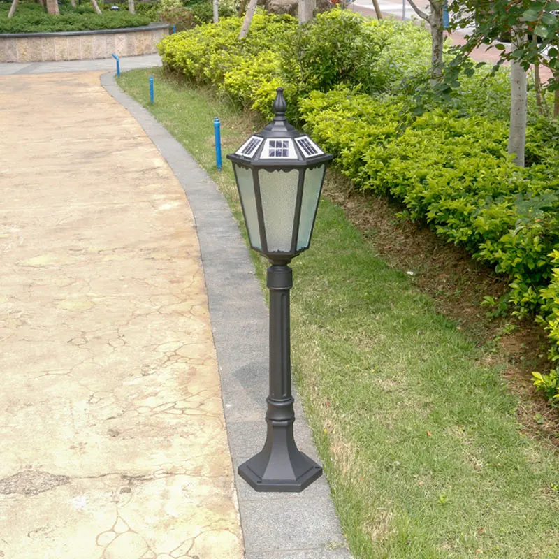 Solar street lights, landscape lights, lawn lights, outdoor waterproof, garden community courtyard lights, European style villa