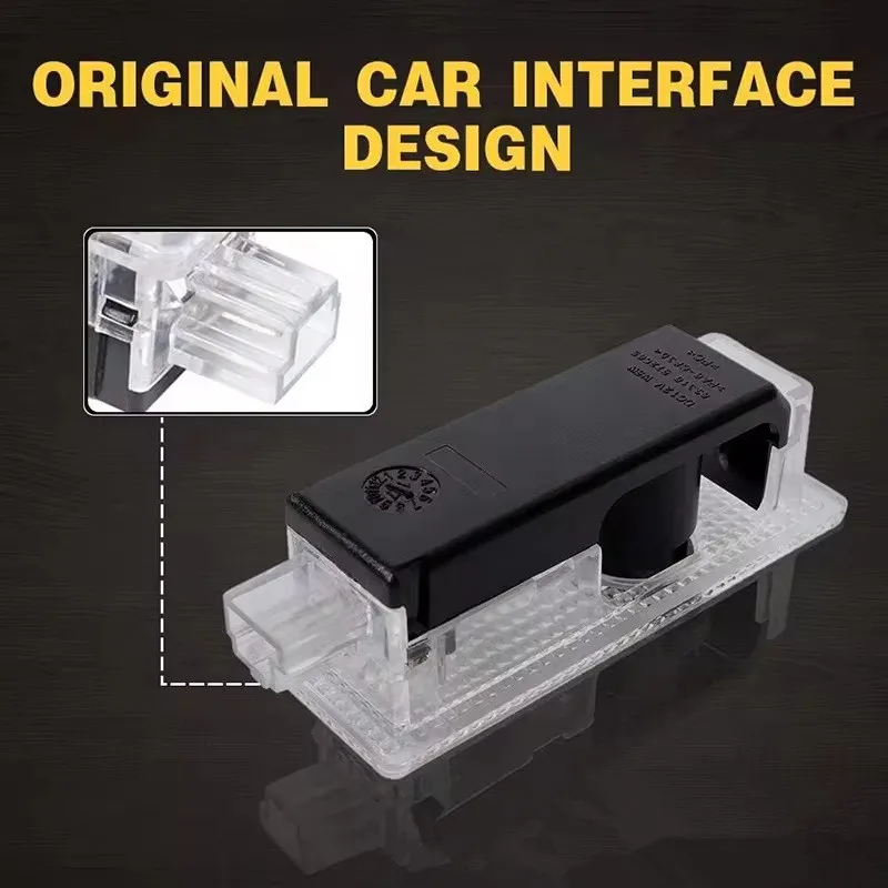 2Pcs Car Projector Door Emblem LED Lights Welcome Lamp For MINI R50 R52 R53 R56 R57 R58 R60 F55 F56 R5 R53 Works JCW Accessories