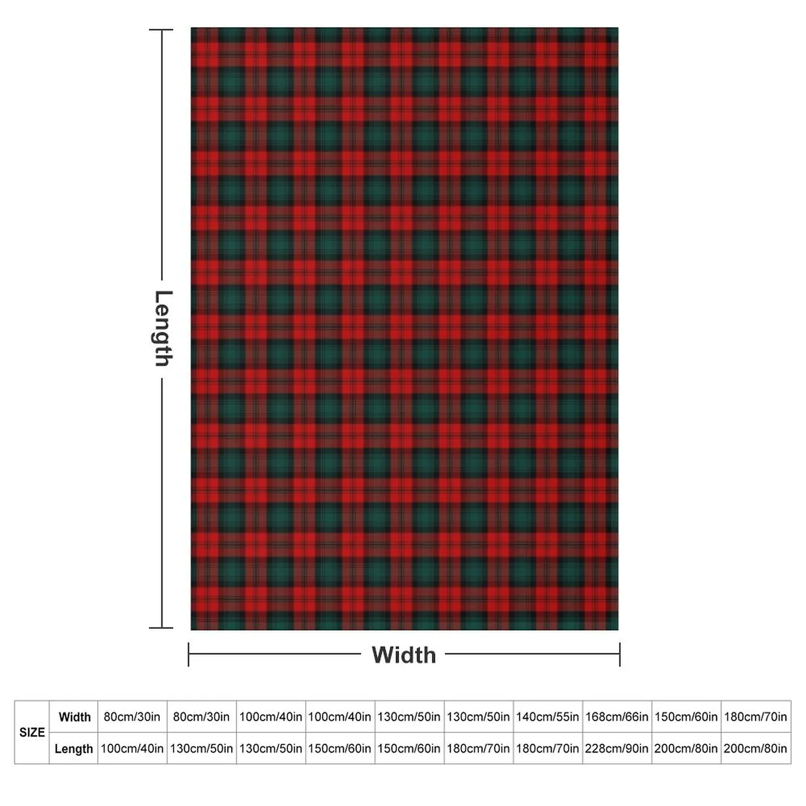 Clan Kerr Tartan Throw Blanket bed plaid Camping Thermal Blankets