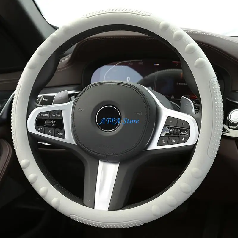 

U13C Simple Steering Wheel Cover Comfortable Non-slip for Cars Wrap Covers