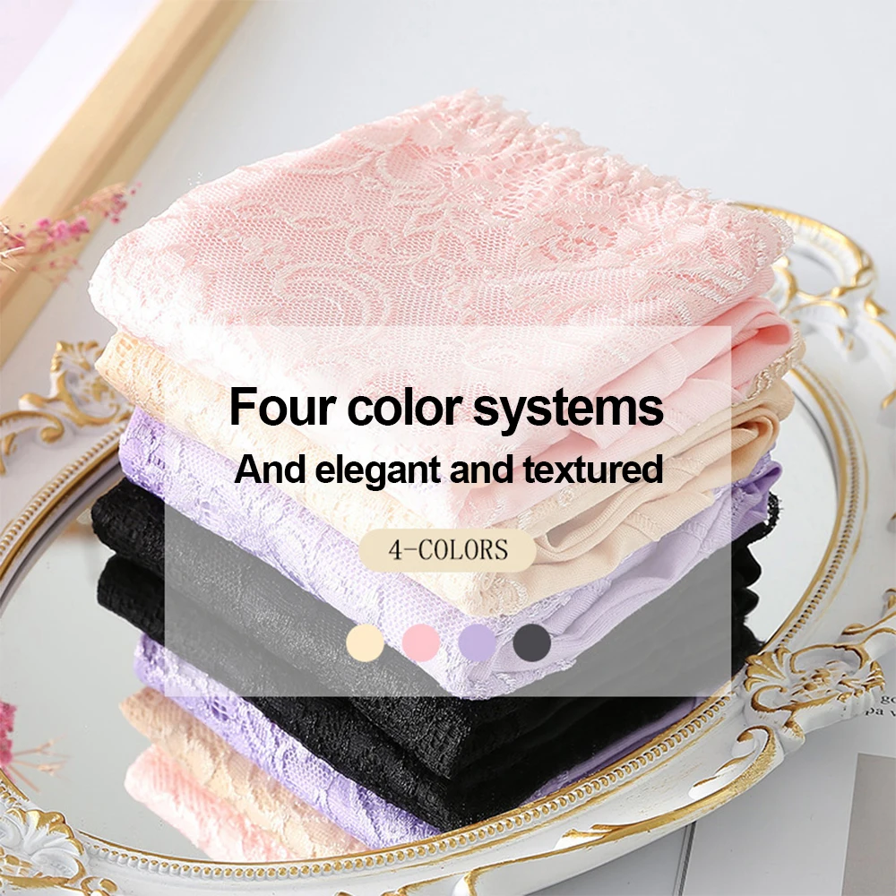 الملابس الداخلية Finetoo Beach سراويل داخلية نسائية مريحة مقاس كبير حافة دانتيل قابلة للتنفس مع نسيج ناعم ومطاط #6