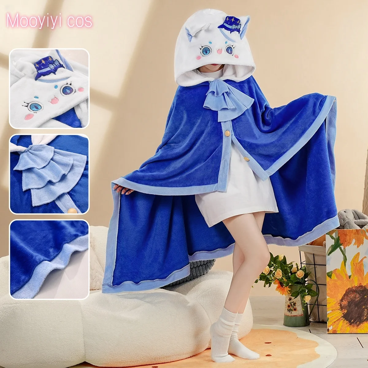 New Furina Cosplay Costume, Halloween, Christmas, Role Playing Party, Comic Game, Anim, Air conditioning blanket Genshin Impact