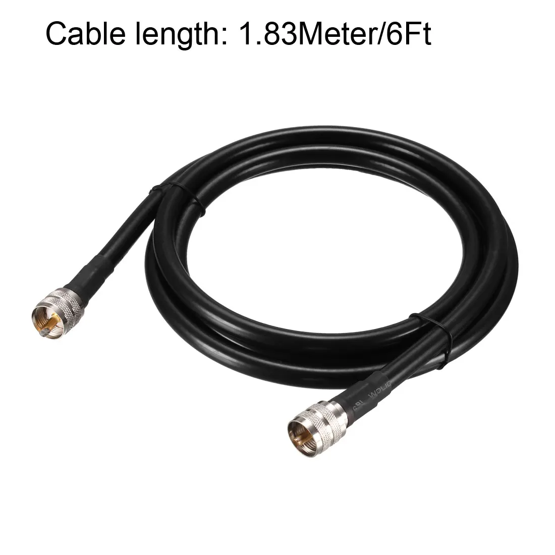 RG213 Cable 1/1.5/2/3/4/5/6Ft UHF Male PL-259 to UHF Male PL-259 Low Loss RG213 Coax Jumper Cable Coaxial Extension Cable