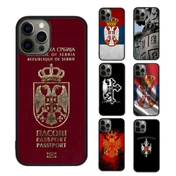 Flag of Serbia Serbian Phone Case Cover For iPhone 17 Air 15 16 16e 13 14 12 11 Pro Max Coque For Apple Plus fundas
