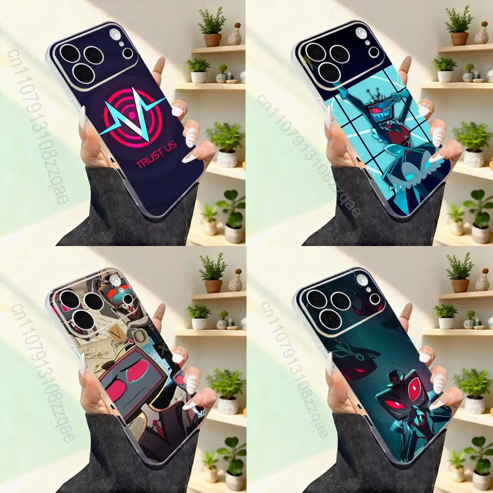 

H-Hazbin V-Vox Trust Us Phone Case For iPhone 17,16,15,14,13,12,11,Pro,Max,Plus,Mini,SE4,E For Magsafe Wireless