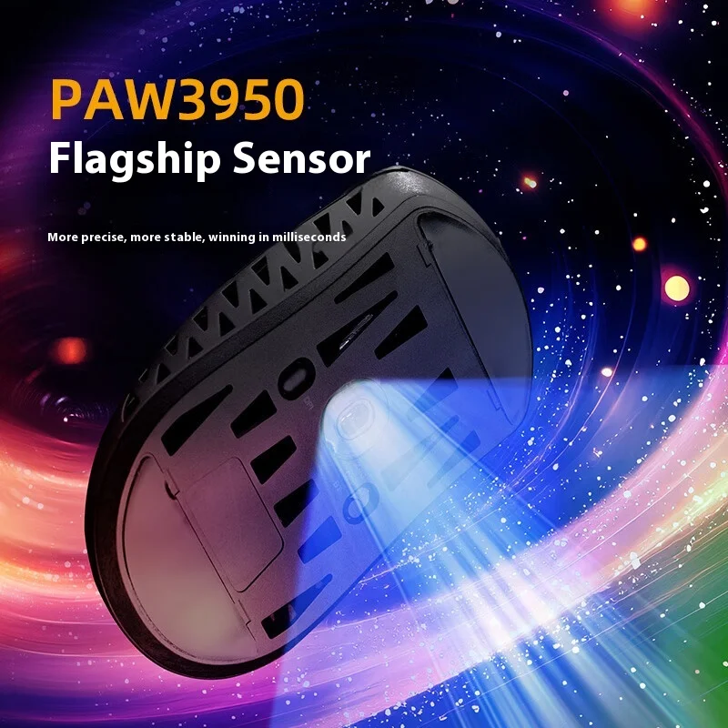 IROK HE6 ULTRA Mouse Nirkabel Dual 8K Gaming Mouse Serat Karbon PAW3950 3Mode E-sport Ringan Mouse Kantor PC Aksesoris