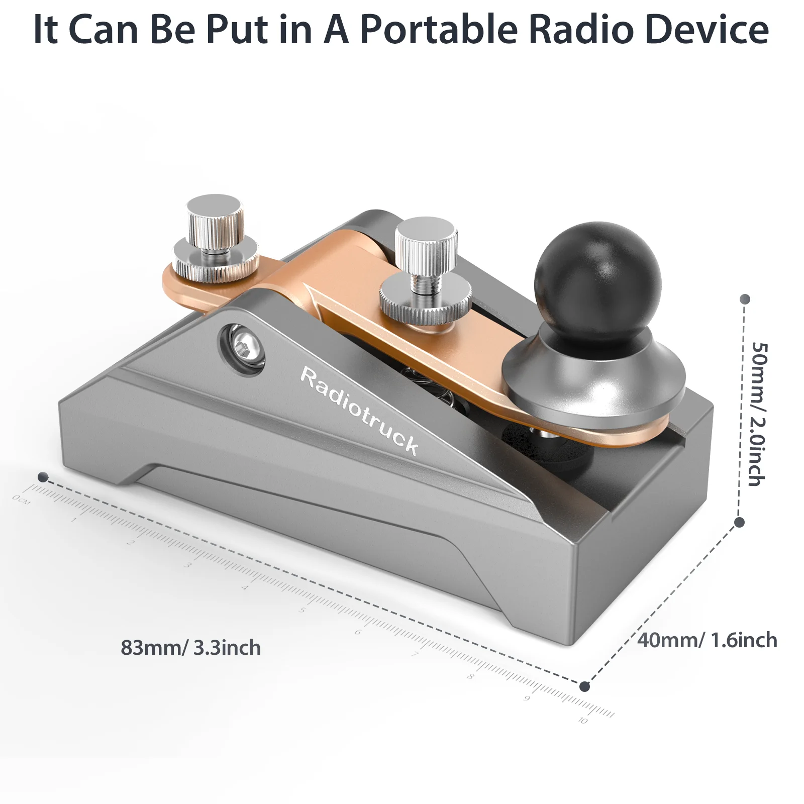

Коротковолновый CW-передатчик Putikeeg Morse Code Single Pulp (серый)