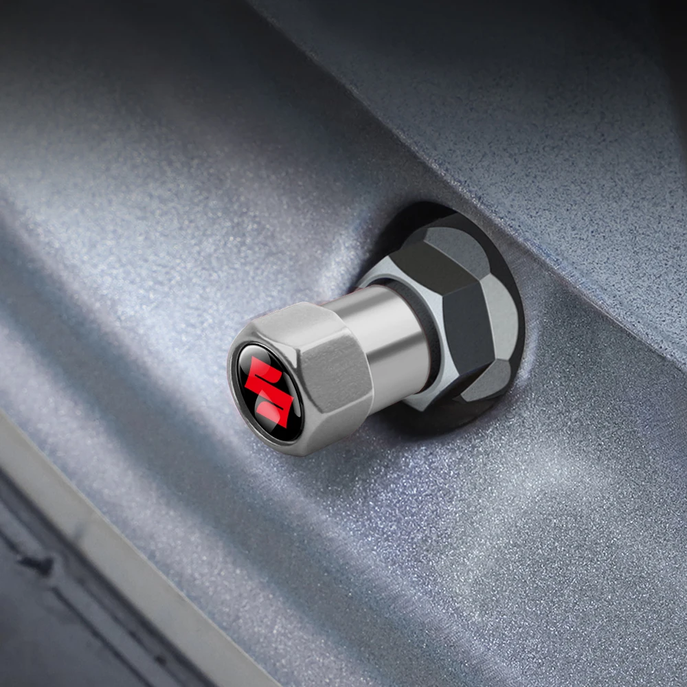 4 قطعة/المجموعة سيارة عجلة الاطارات صمام قبعات الهواء الجذعية الغبار يغطي لسوزوكي سويفت الرياضة فيتارا عربة بالينو Ignis جيمي SX4 ألتو سبلاش