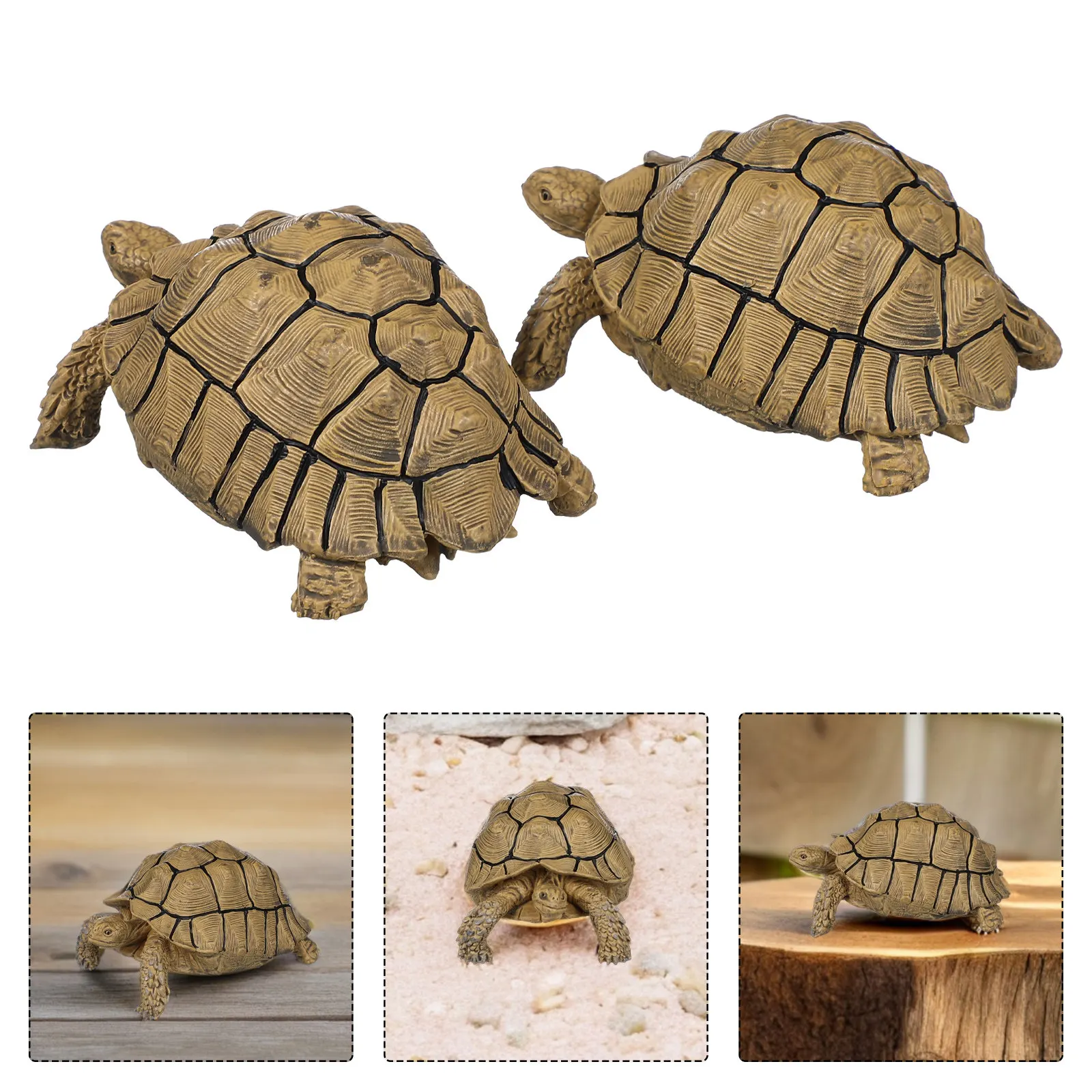 

2 шт. реалистичных фигурок черепах для сада, имитация черепах, для декора дома, улицы, стола, балкона
