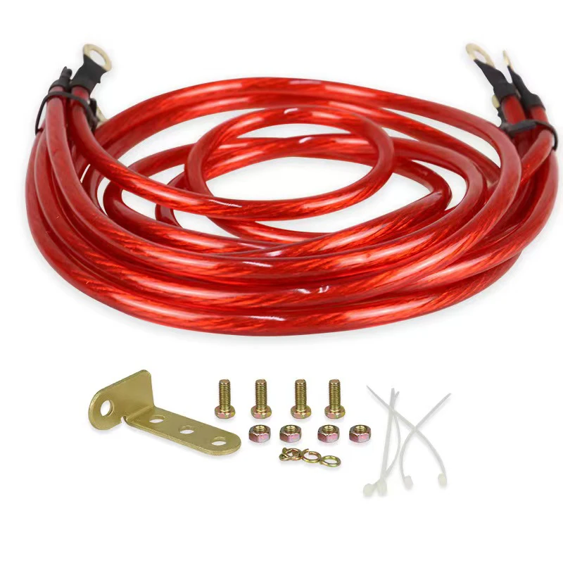 Grounding Wire Kit for HKS Universal 5 Point Car Earth Ground Cables High Performance Improve Power JDM Racing Blue Purple Red