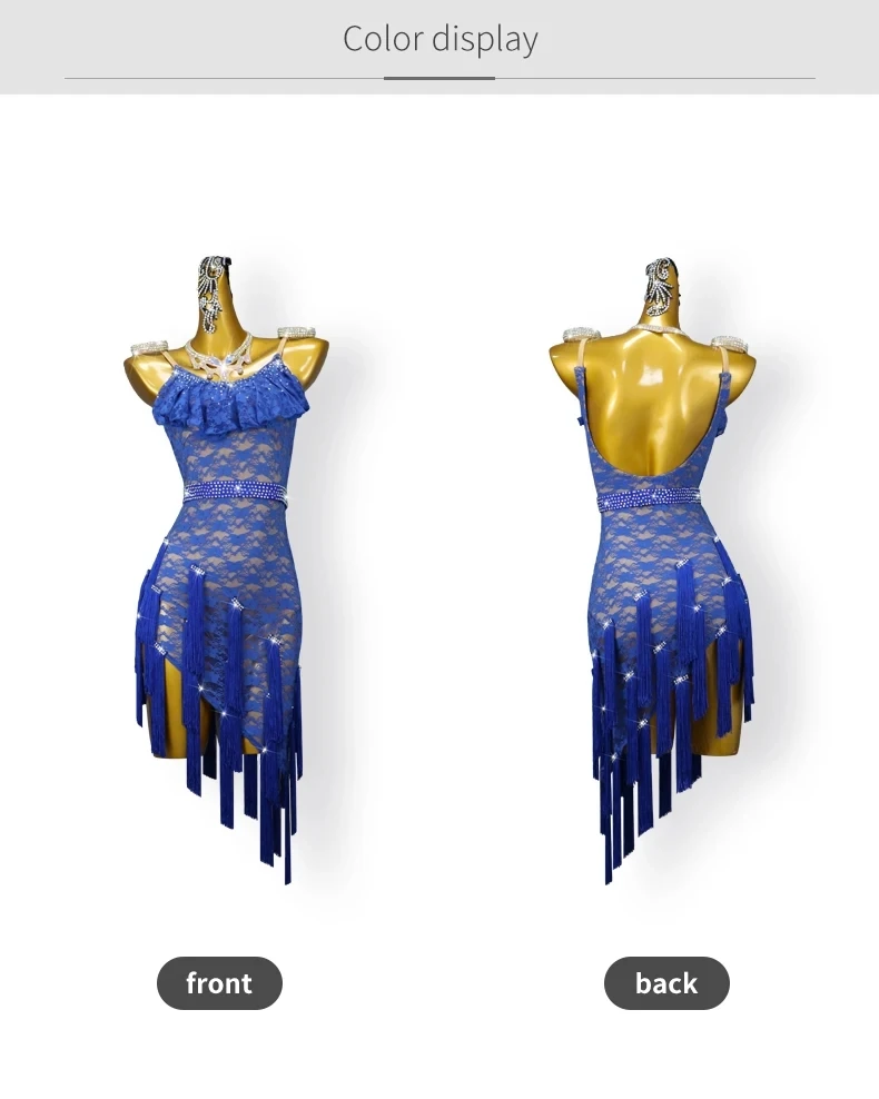2026 Mädchen Latein-Tanzkleid Sportanzug Elegante Kleidung Abendkleid Kabarett-Rock Damen Sexy Trainingskleidung Wettbewerbs-Tanzkleidung – Detail 5