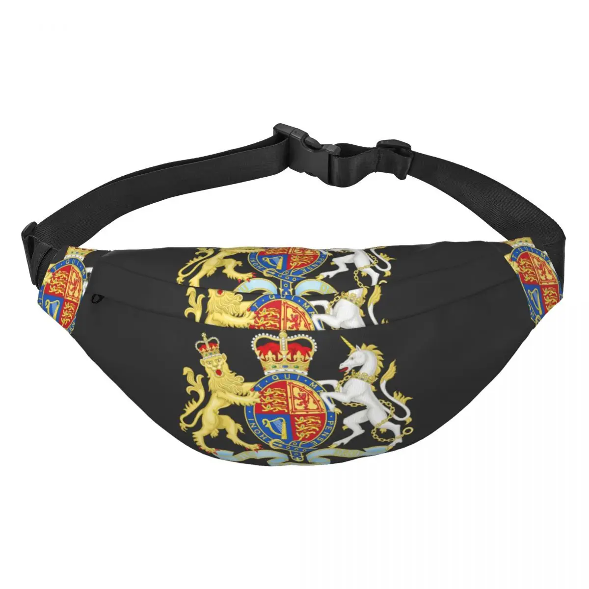 

Fashion Royal Coat Of Arms Of The United Kingdom Fanny Pack Travel Hiking Men Women Sling Crossbody Waist Bag Phone Money Pouch