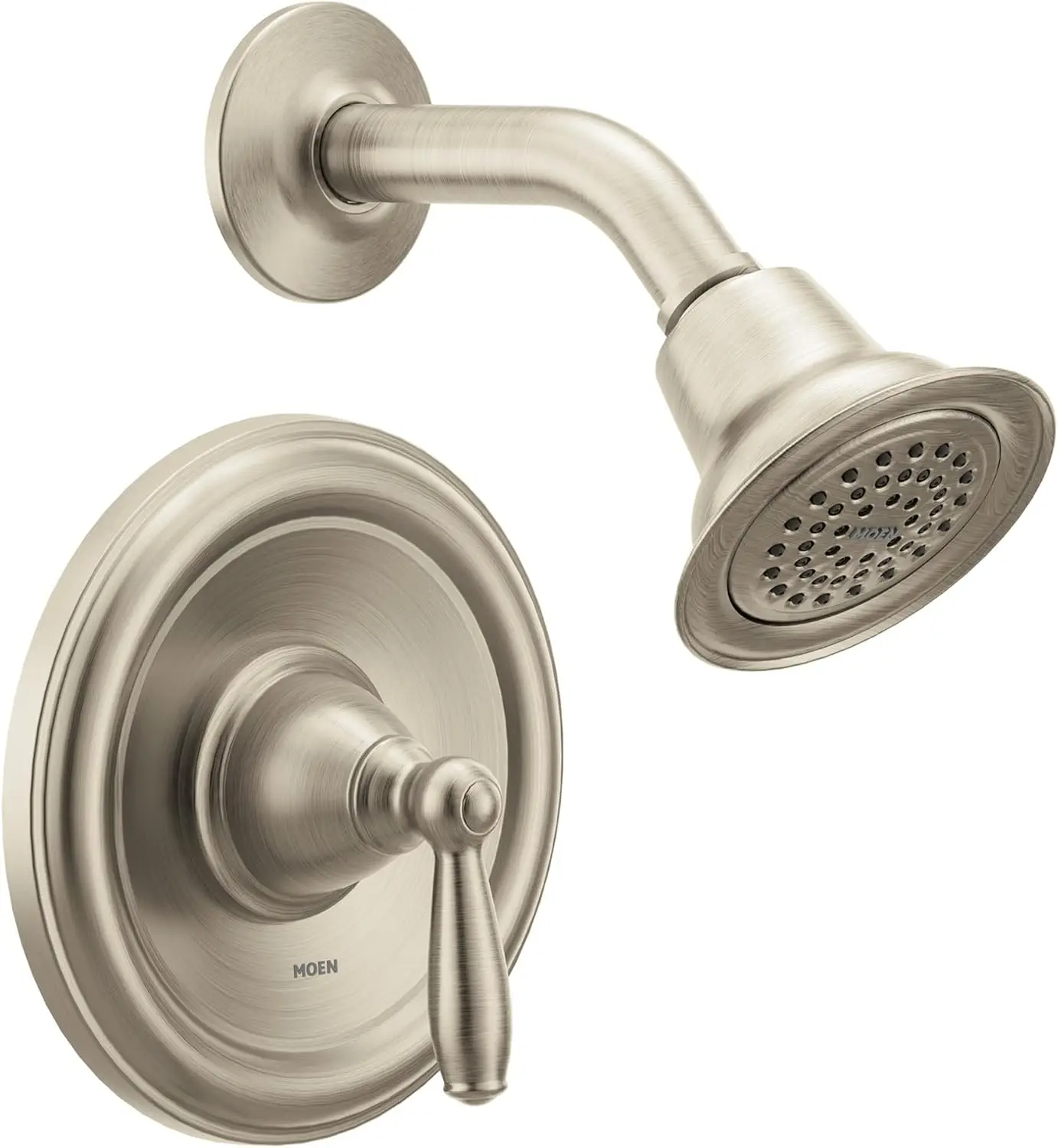 

Brushed Nickel Pressure Balancing Shower Trim Kit with Shower Head and Lever Handle, Valve Required