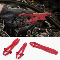 A14F-3PCS/Set Car Flexible Hose Clamps Pliers Kit Clamp Sealing Brake Fuel Line Cut Off Clamp Car Water Pipe Repair Fix Tools