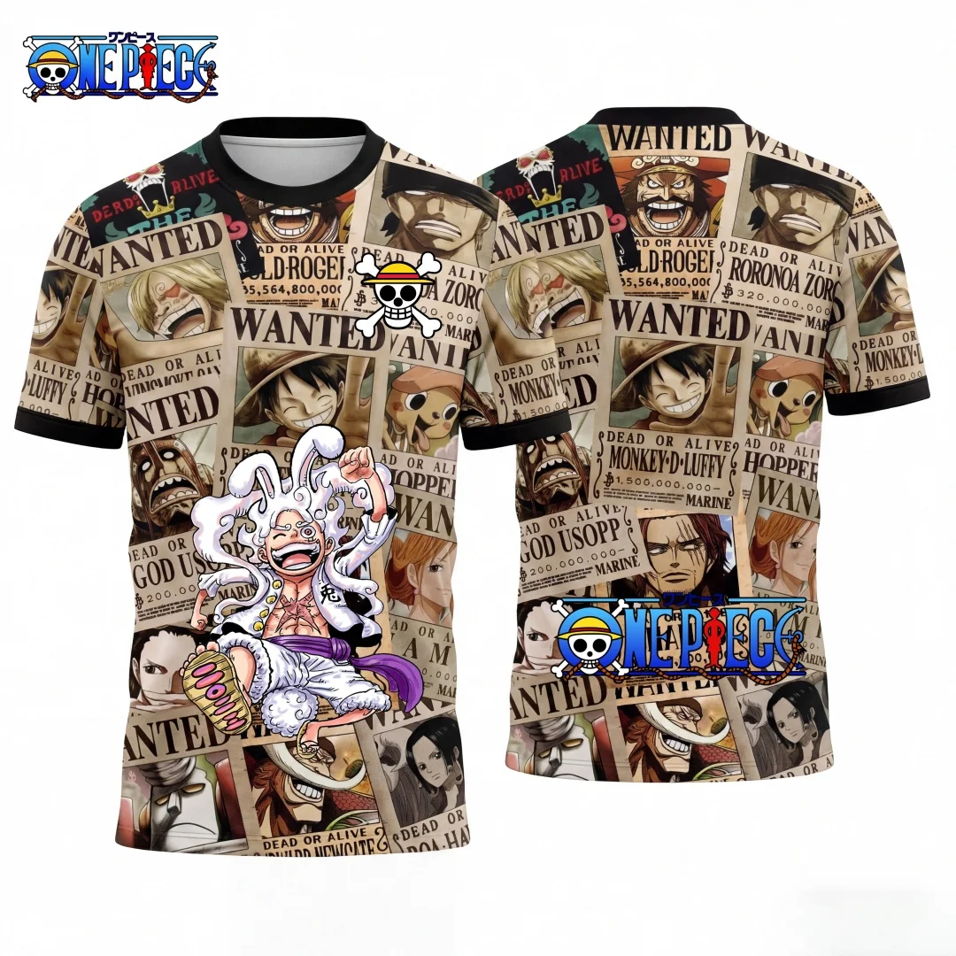 

25-26 One Piece Graphic T-shirt Japanese anime football jerseys Sports Dry Quickly Men's T-Shirt Children's Clothing Tee Woman