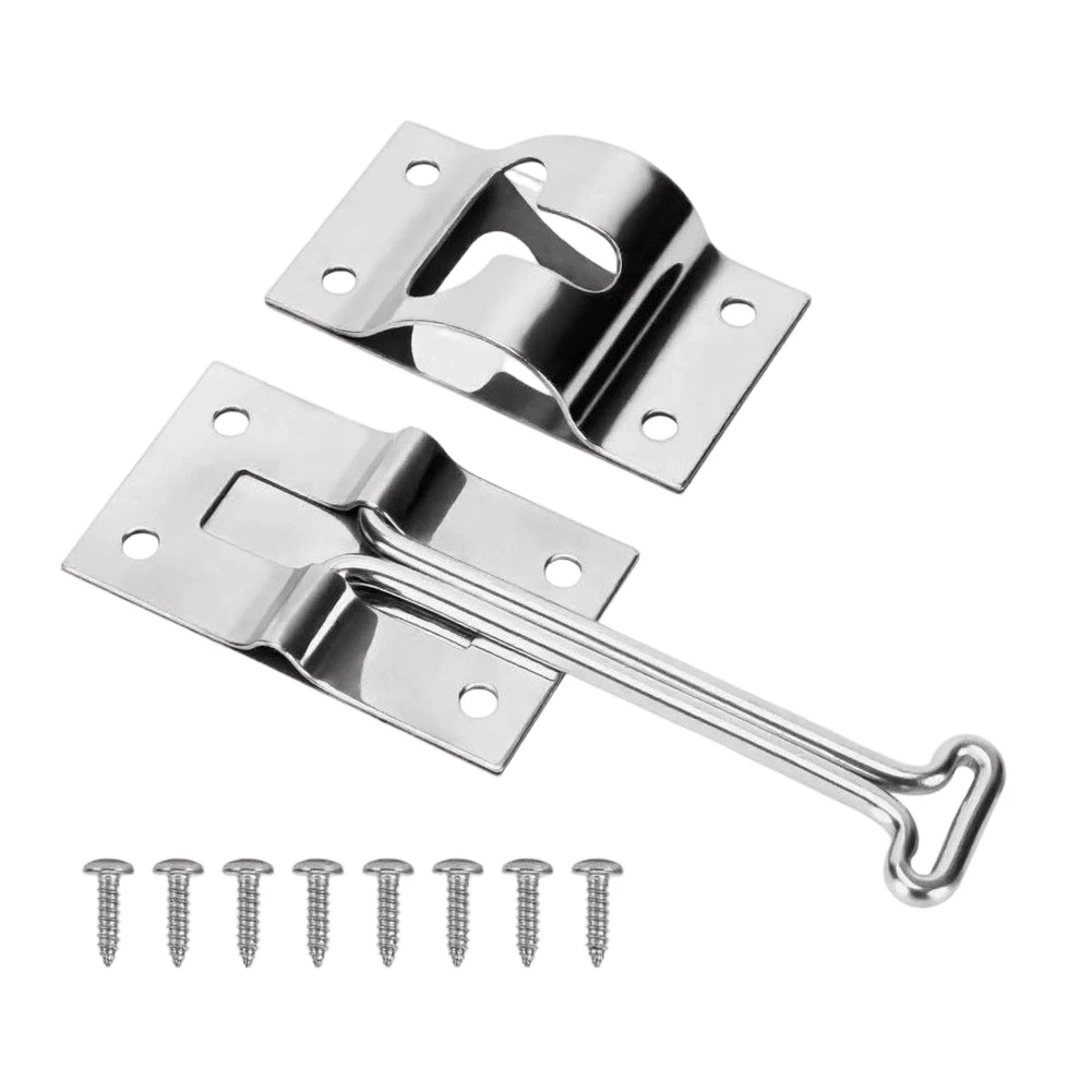 

Heavy Duty 304 Stainless Steel RV Door Latch 4 Inch Trailer Lock Replacement For Most Camper For Motorhome Entries Secure Fit