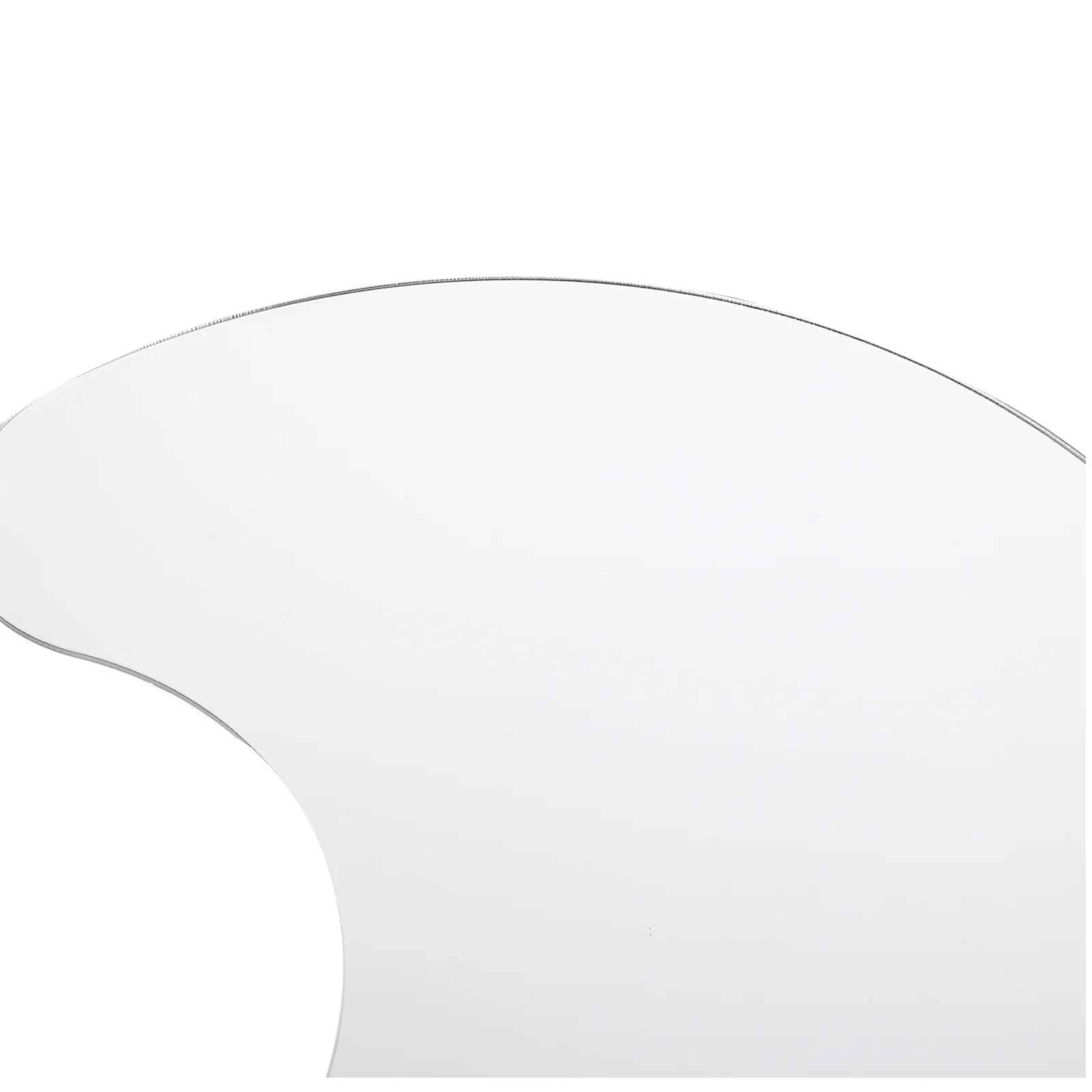 Irregular Shaped Acrylic Mirror Wooden Base Desktop Decor 124 Char Movable Makeup Mirror Aesthetic Desk Decor