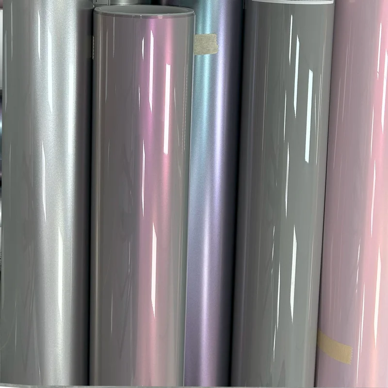 리디 카멜레온 비닐 랩 자동차 랩핑 페이퍼 스티커 펫 미라지 문 라임 자동차 필름 비닐 랩 롤