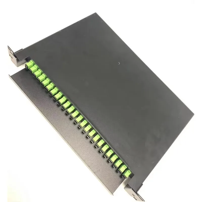 Ftth Terminal Fiber Distribution Box 1U Rack Mount 24 48 96 Port ODF Fiber Patch Panel