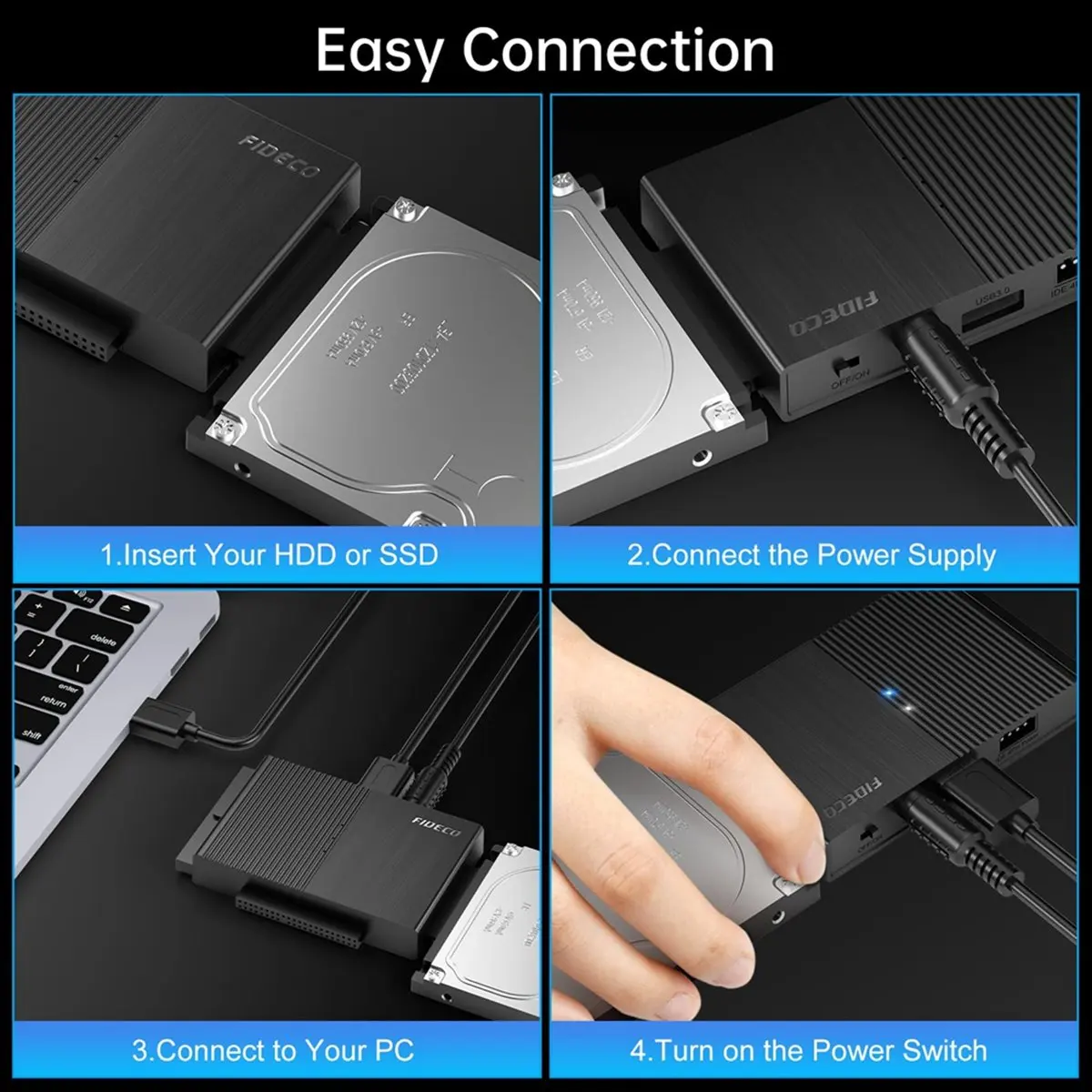 

Кабель-переходник USB 3.0 или IDE, универсальный адаптер для чтения жесткого диска для 2,5/3,5-дюймового жесткого диска/SSD и IDE HDD, вилка стандарта США