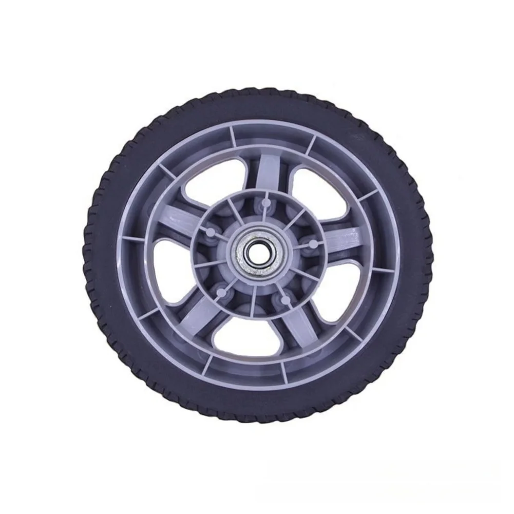 17cm Front 20cm Rear Lawn Mower Replacement Wheels Set for Grass Cutting Machines Compatible with Multiple Models