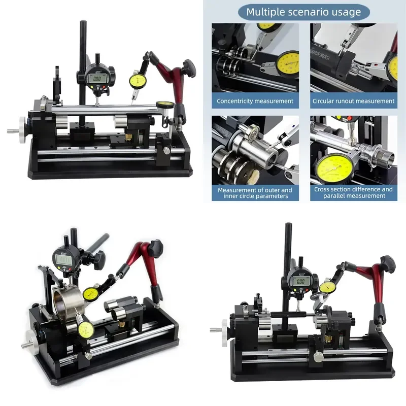for H10 Electronic Concentricity Tester Coaxiality Tester High Precision 0.002mm Three Indicators Automatic Testing Device