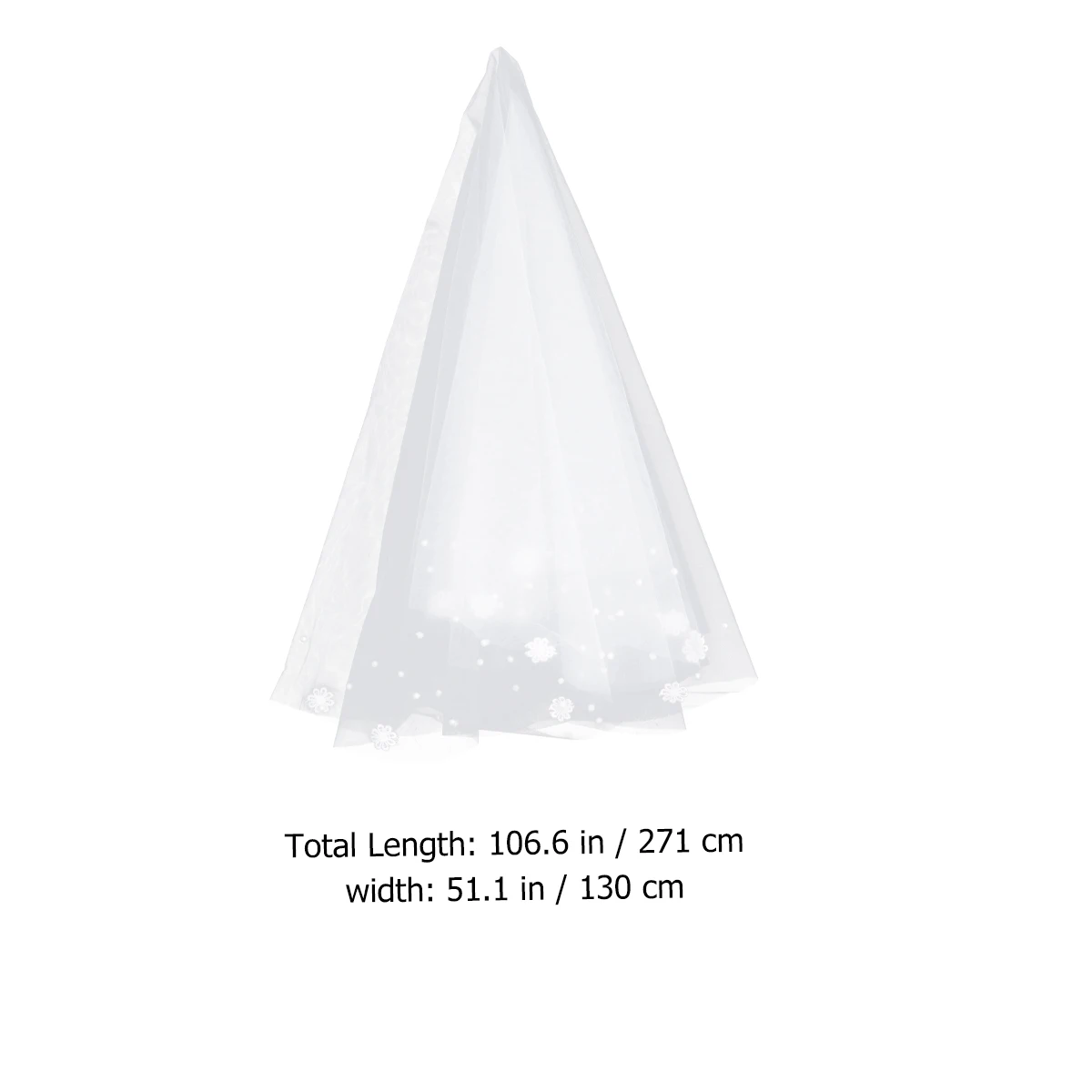 

Sticky Beads Bridal Headdress Flower Veil White Lace Pearl Tulle Lightweight Wedding Veil for Bride Party Bachelorette Cosplay