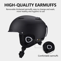 Horntour nuevo ABC + EPS casco de esquí de alta calidad para mantener el calor casco de esquí antiimpacto para adultos y niños casco de Snowboard de seguridad para la nieve