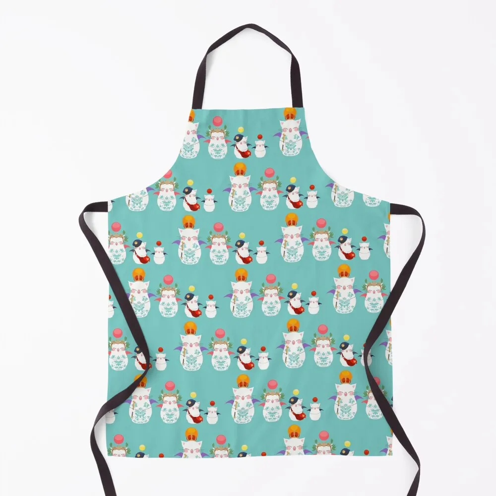 

Matryoshka Nesting Moogles from FF14 Apron For Women For Men Men'ss Home Cleaning Apron