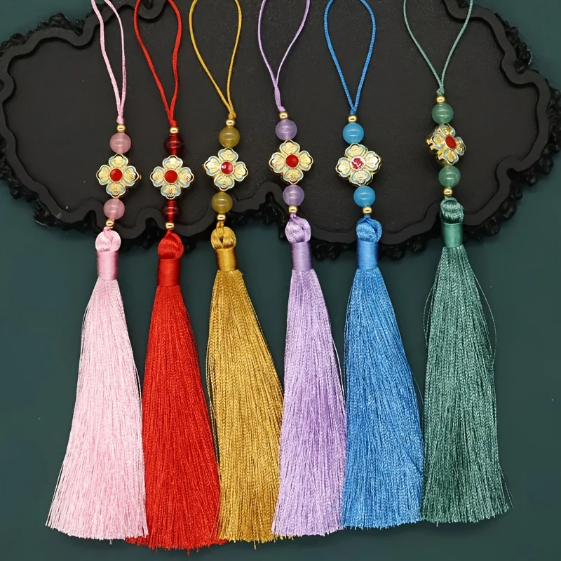 2PCS/Pack 12cm Color Hanging rope Polyester Tassels Fringe Sewing Bang Tassel Trim Key Tassels For DIY Embellish Curtain Access