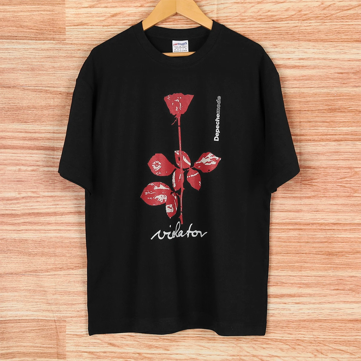 Electronic Violator T Shirt Depeche Cool Mode Band Casual High-Quality Men's Soft Cotton Round-Neck Graphic Printed Tee