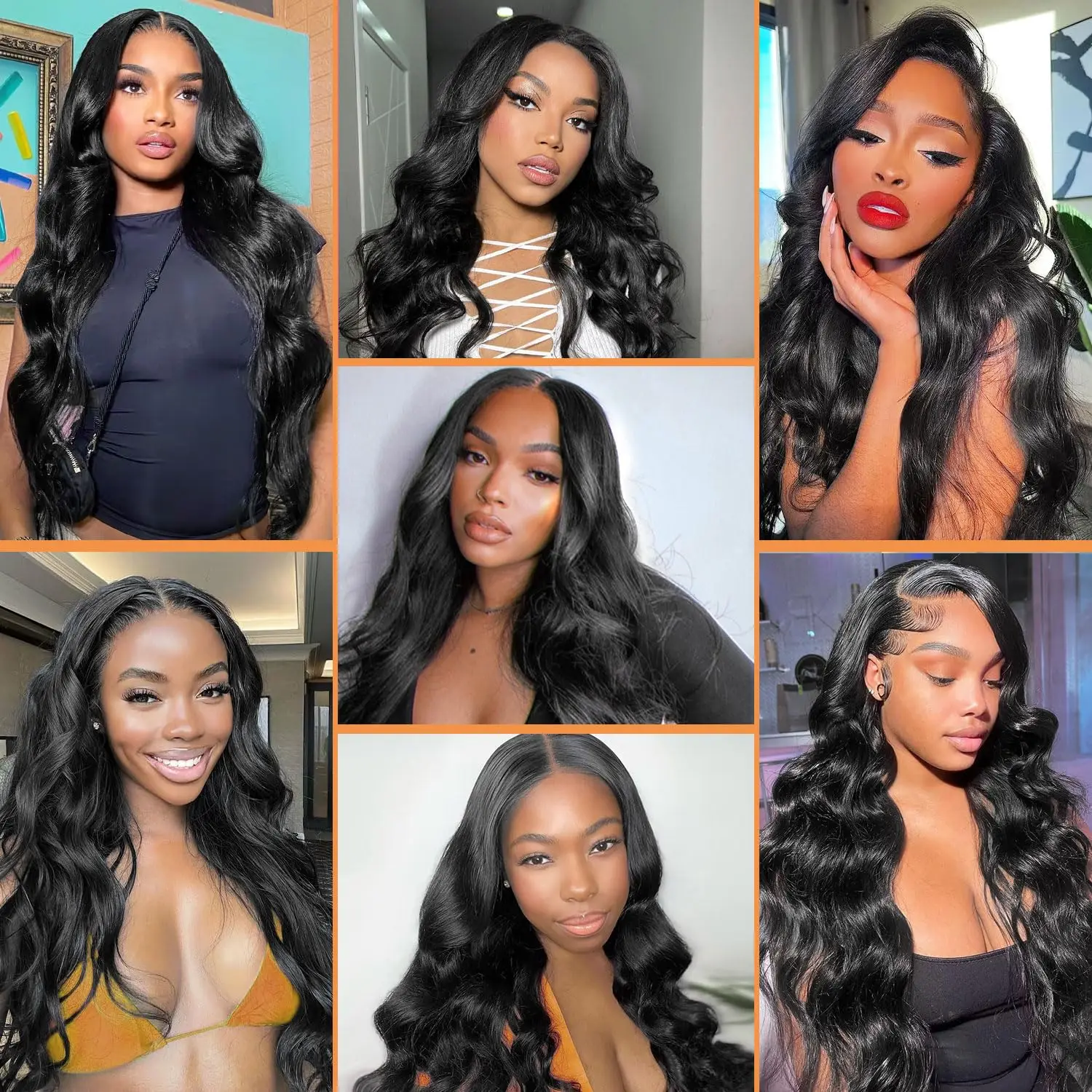 Wigs for Women Glueless Wig 220% Density Body Wave 100% Brazilian Human Hair Wigs For Black Funky Girl Factory Store